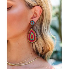 Santa Fe Beaded Statement Earrings