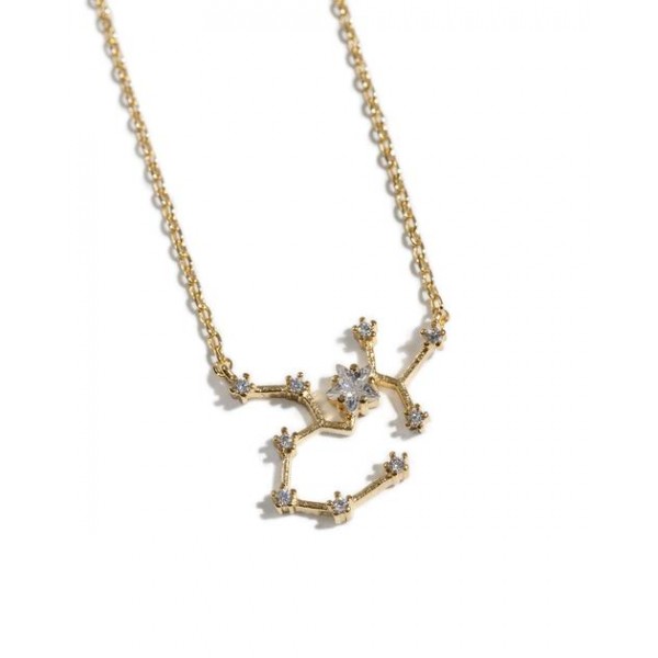 Sagittarius 14 Karat Gold Dipped Zodiac Necklace