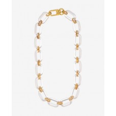 Lucite Link Necklace - Clear