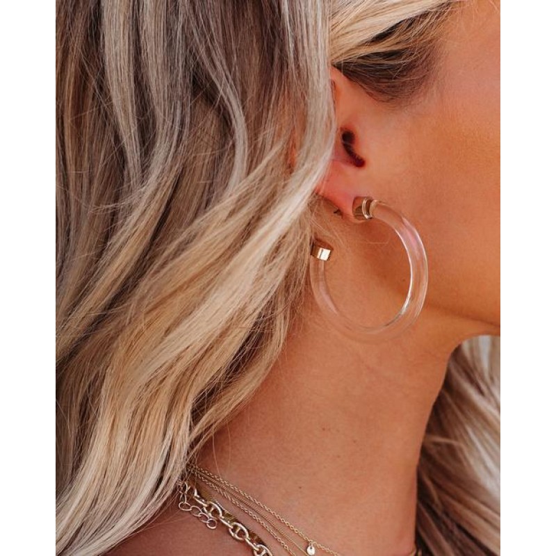 Clear Harper Hoops