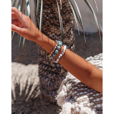 Pate Beaded Bracelet Set - Slate