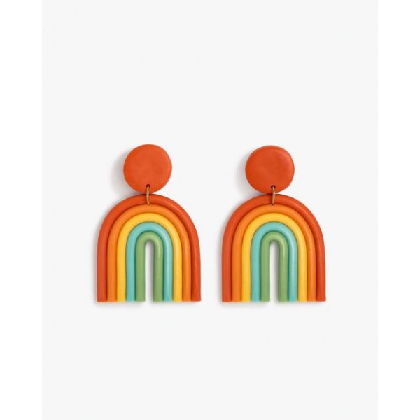 Chasing Rainbows Statement Earrings - Multi