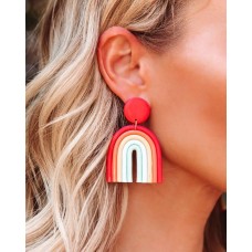 Chasing Rainbows Statement Earrings - Multi