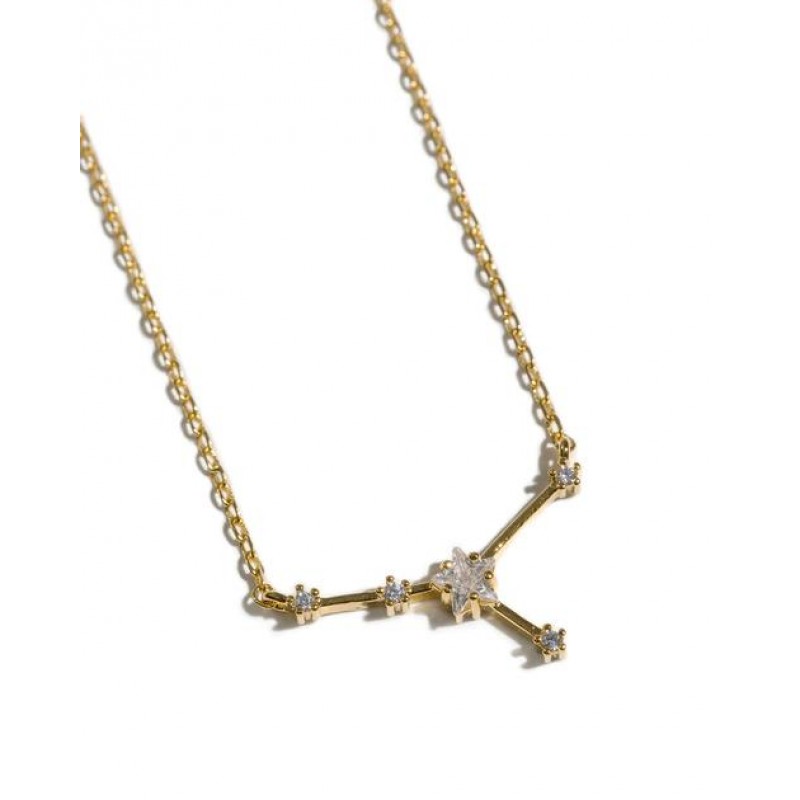 Cancer 14 Karat Gold Dipped Zodiac Necklace