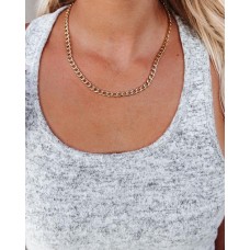 Moxie Simple Chain Necklace - Gold