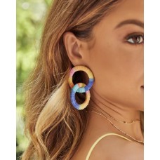 Zarla Raffia Statement Earrings