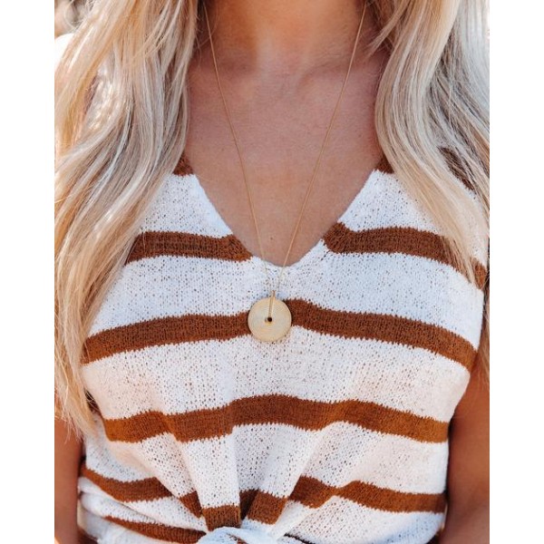 Meghan Bo Designs - Weave Coin Necklace