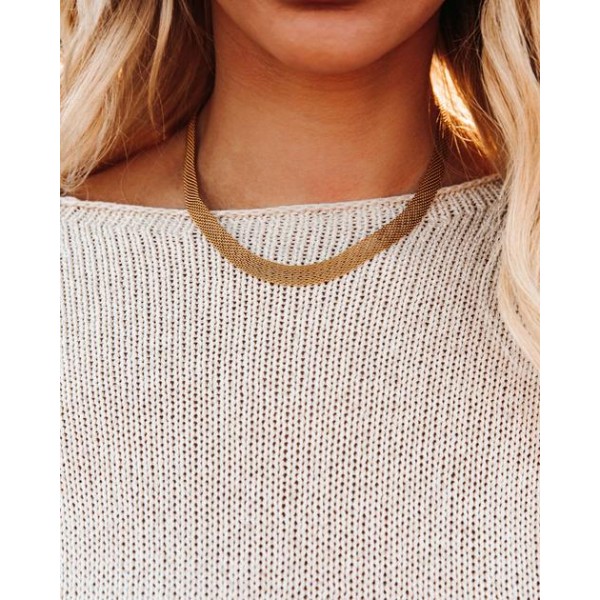 Marrin Costello - Mesh Choker - Gold