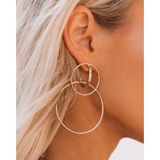 Kara Double Hoop Earrings